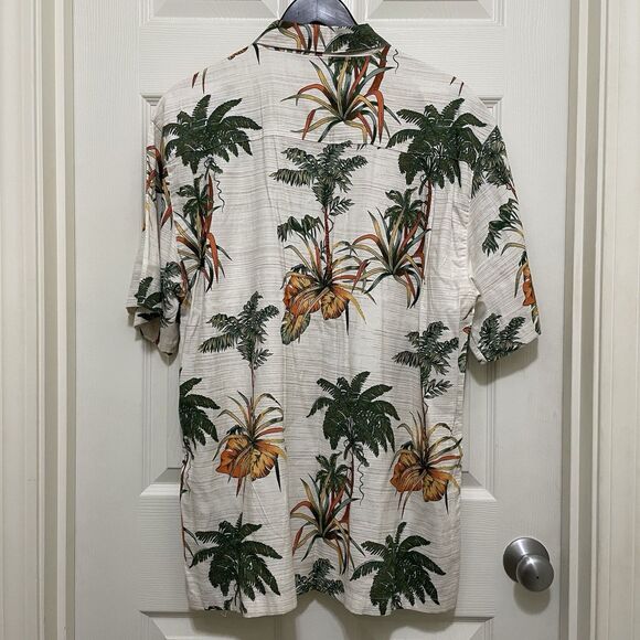 NEW Island Republic Hawaiian Shirt Tropical Palm Tree Aloha Men's Large NWT - Picture 2 of 7